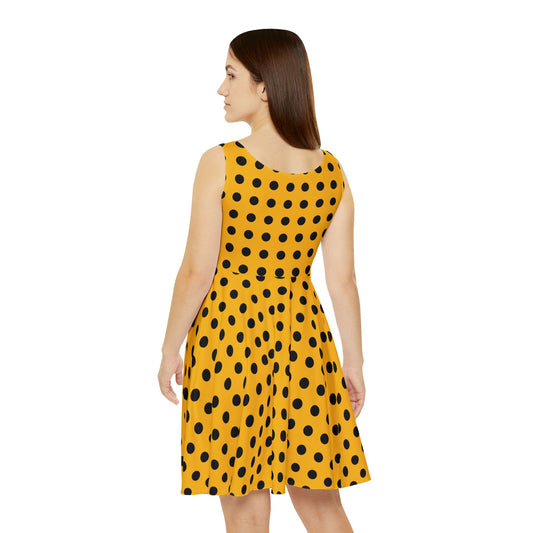 Chic Polka Dot Skater Dress