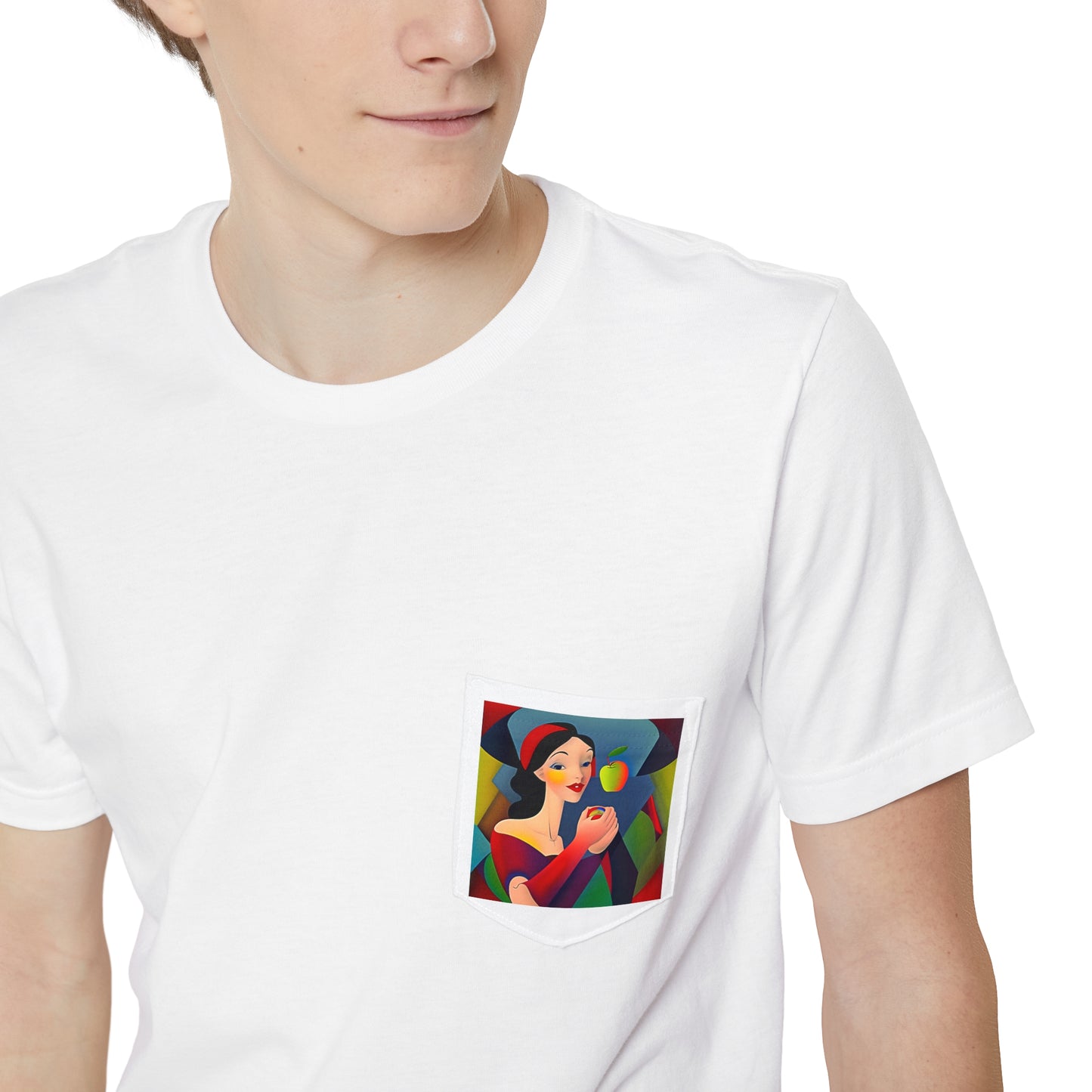 Lady and Apple Pocket Tee (ETHIQUO)